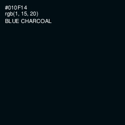 #010F14 - Blue Charcoal Color Image